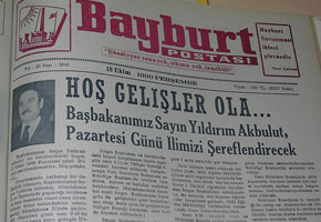 18 Ekim 1990 Perşembe... Bayburt Postası...