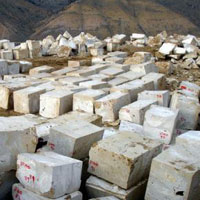 Bayburt traverteni ihraç ediliyor