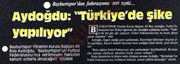 Bayburtspor'dan federasyona sert tepki...