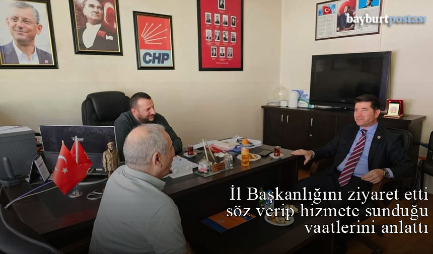 Ortahisar Belediye Baskani Kayadan Chp Bayburt Il Baskanligina Ziyaret 1