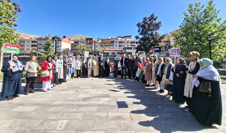 Bayburtta Kadinlardan Filistine Destek Eylemi Bu Mesele Insanlik Meselesidir2