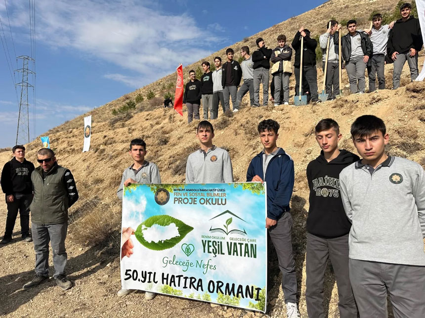 Bayburt Imam Hatip Lisesinden 50 Yil Anisina Yesil Vatan Hamlesi2