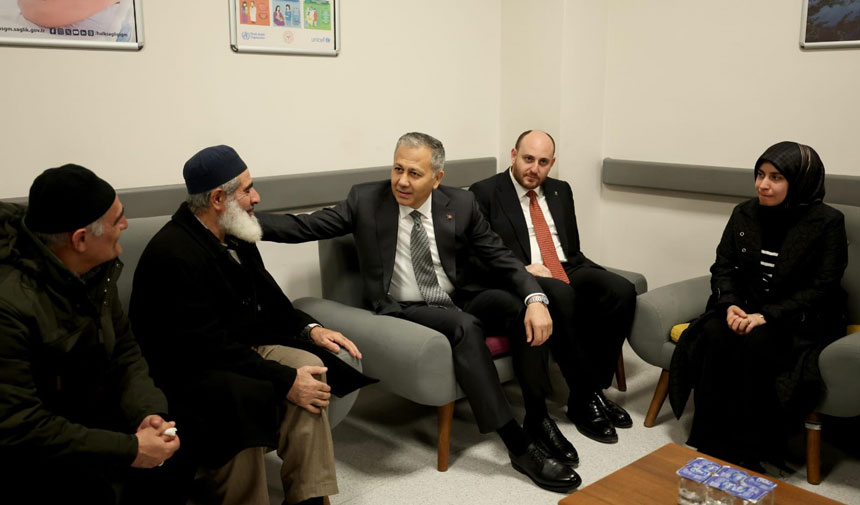 Bakan Yerlikaya Ziyaret Etti Kahraman Polisimiz Aksemsettin Temelden Iyi Haber123