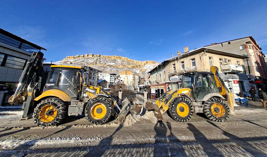 Bayburtta Kar Seferberligi Belediye Ekipleri 724 Sahada 2
