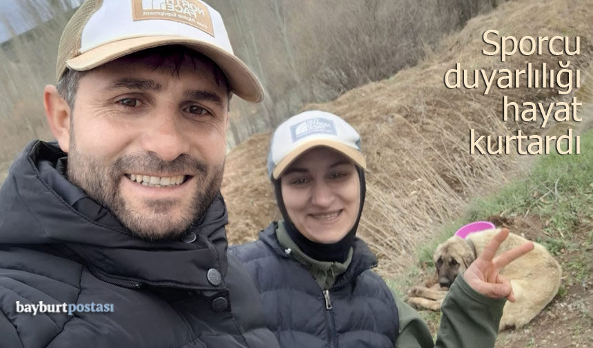 Şampiyona yolunda hayat kurtaran müdahale, yaralı köpeğe sporcu eli uzandı