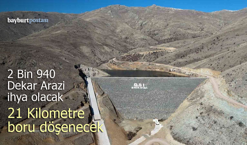 Erikdibi Göleti Sulama Projesinde 21 Kilometre Boru Döşenecek