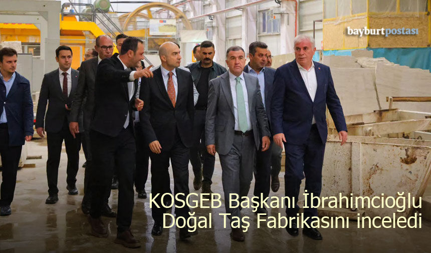 Bayburt Doğal Taş Fabrikasında İnceleme
