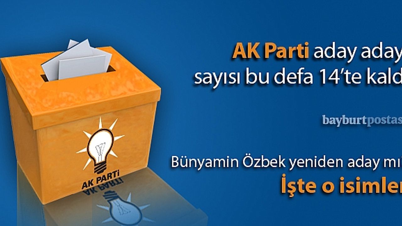 AK Parti'de 14 isim yarışacak
