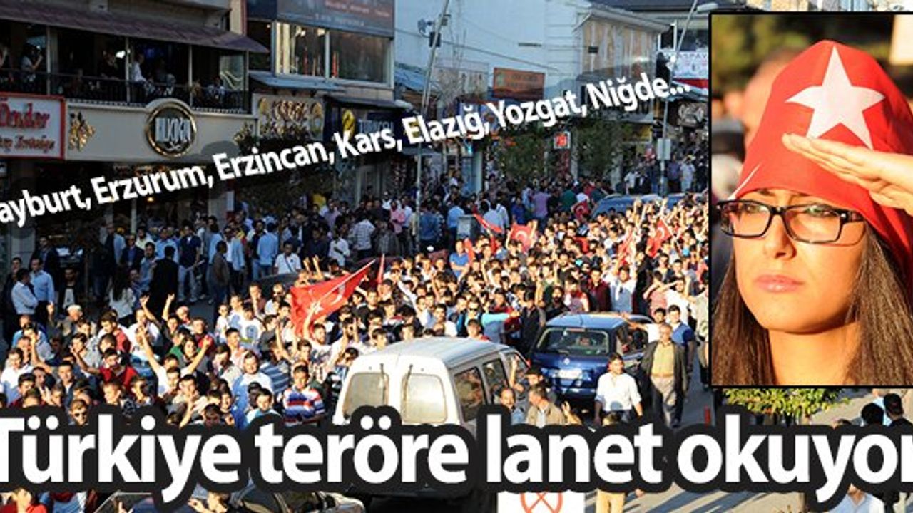 Türkiye ayakta, Türkiye terörü lanetliyor