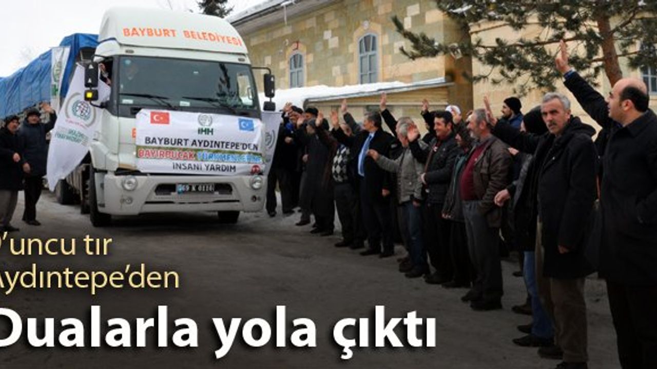 Bayburt'tan Türkmenlere destek sürüyor