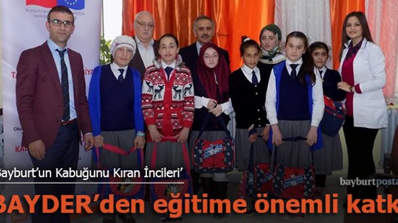 BAYDER'den kız çocuklarının eğitimine önemli katkı