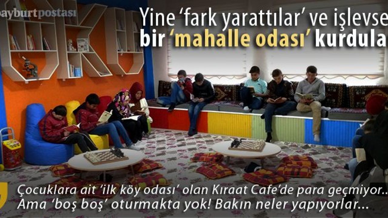 Çocuklara ait 'ilk köy odası' kapılarını açtı