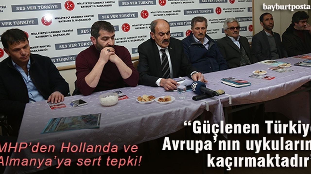 MHP’den Hollanda ve Almanya’ya sert tepki!