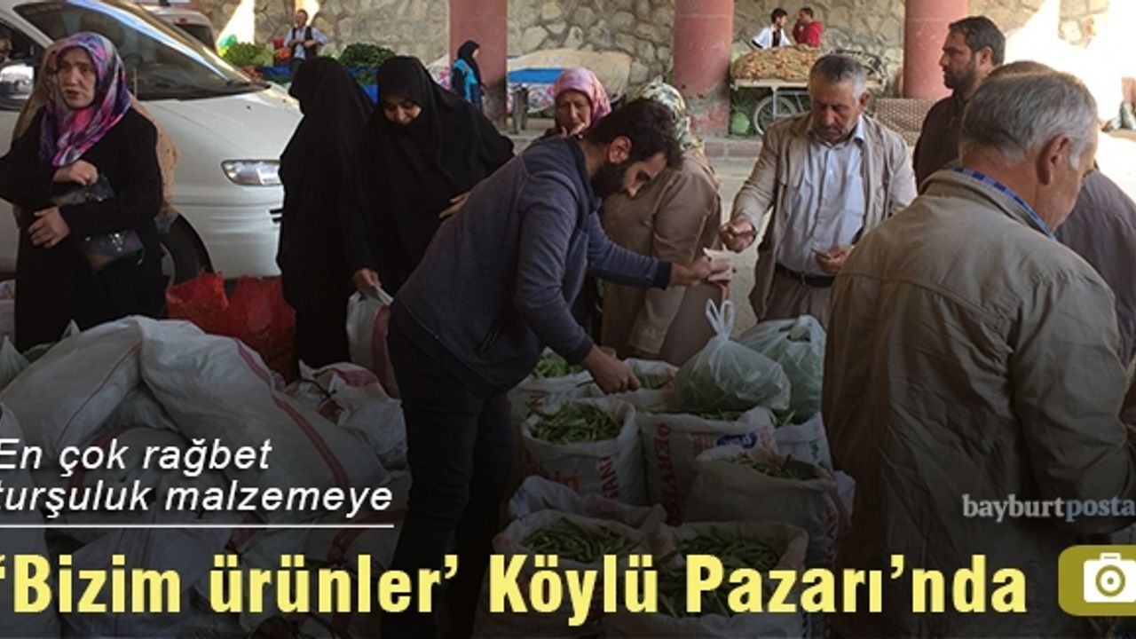 Organik ürünler 'köylü pazarı'nda satışa sunuldu