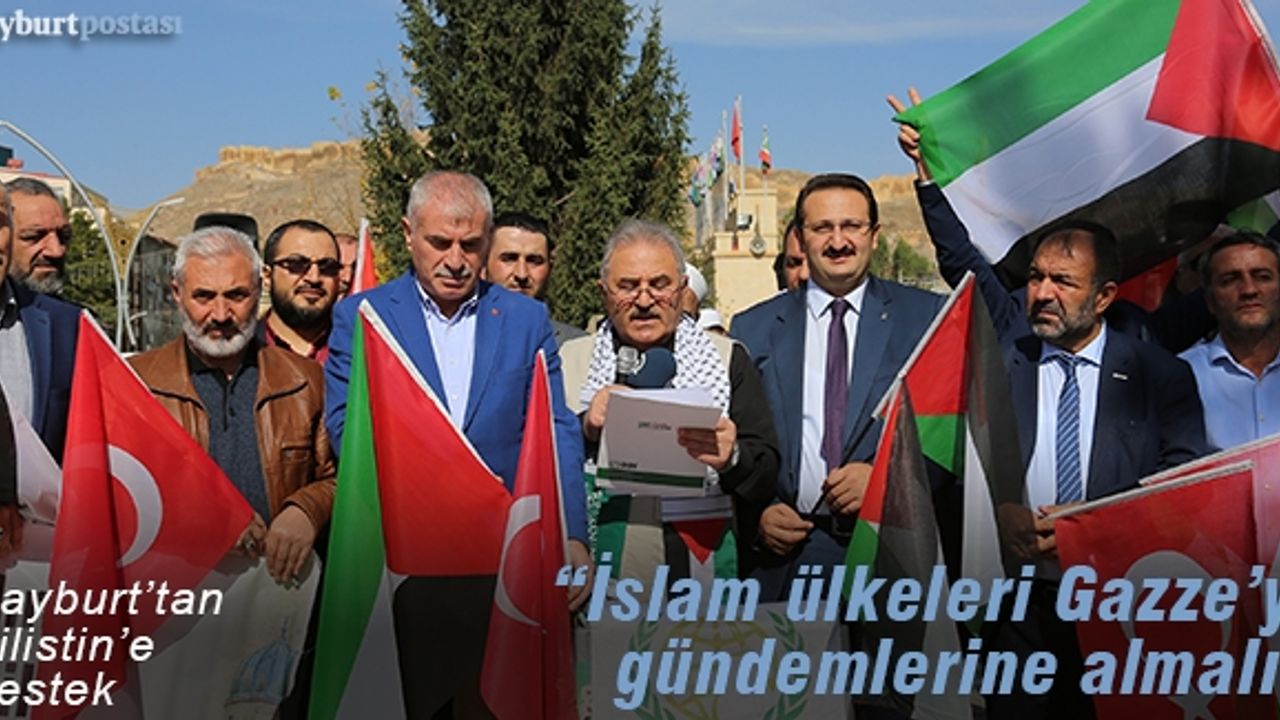 Bayburt İHH'den Gazze için destek açıklaması