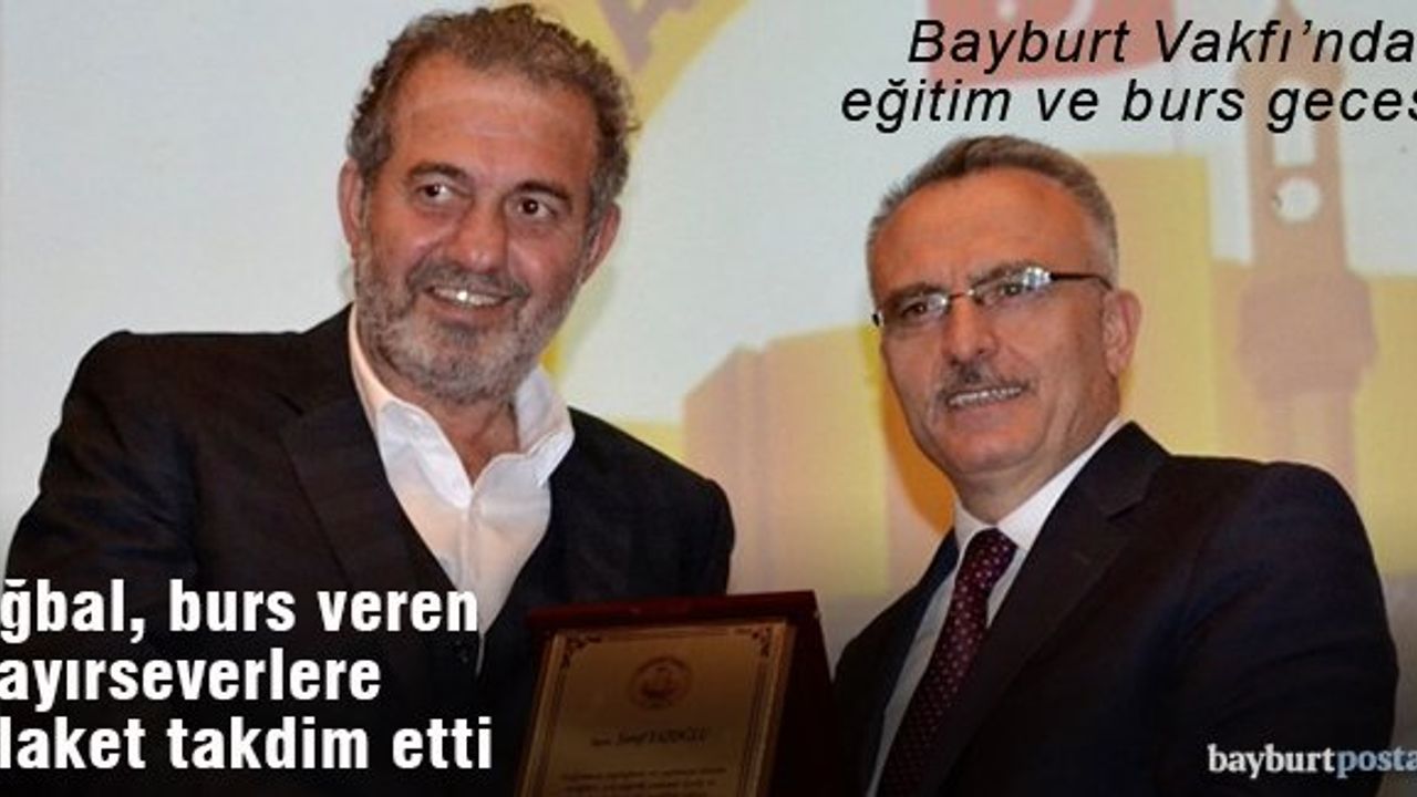 Bayburt Vakfı'ndan "Eğitim ve Burs Gecesi"