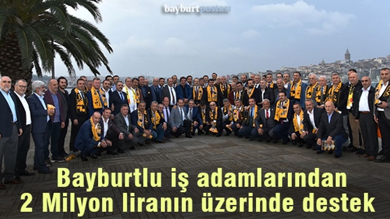 İstanbul'daki iş adamlarından Bayburt İl Özel İdarespor'a büyük destek
