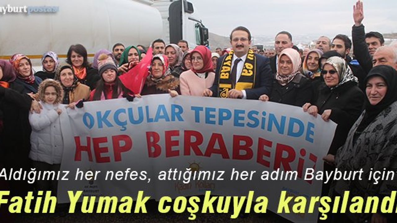 AK Parti adayı Fatih Yumak'a coşkulu karşılama