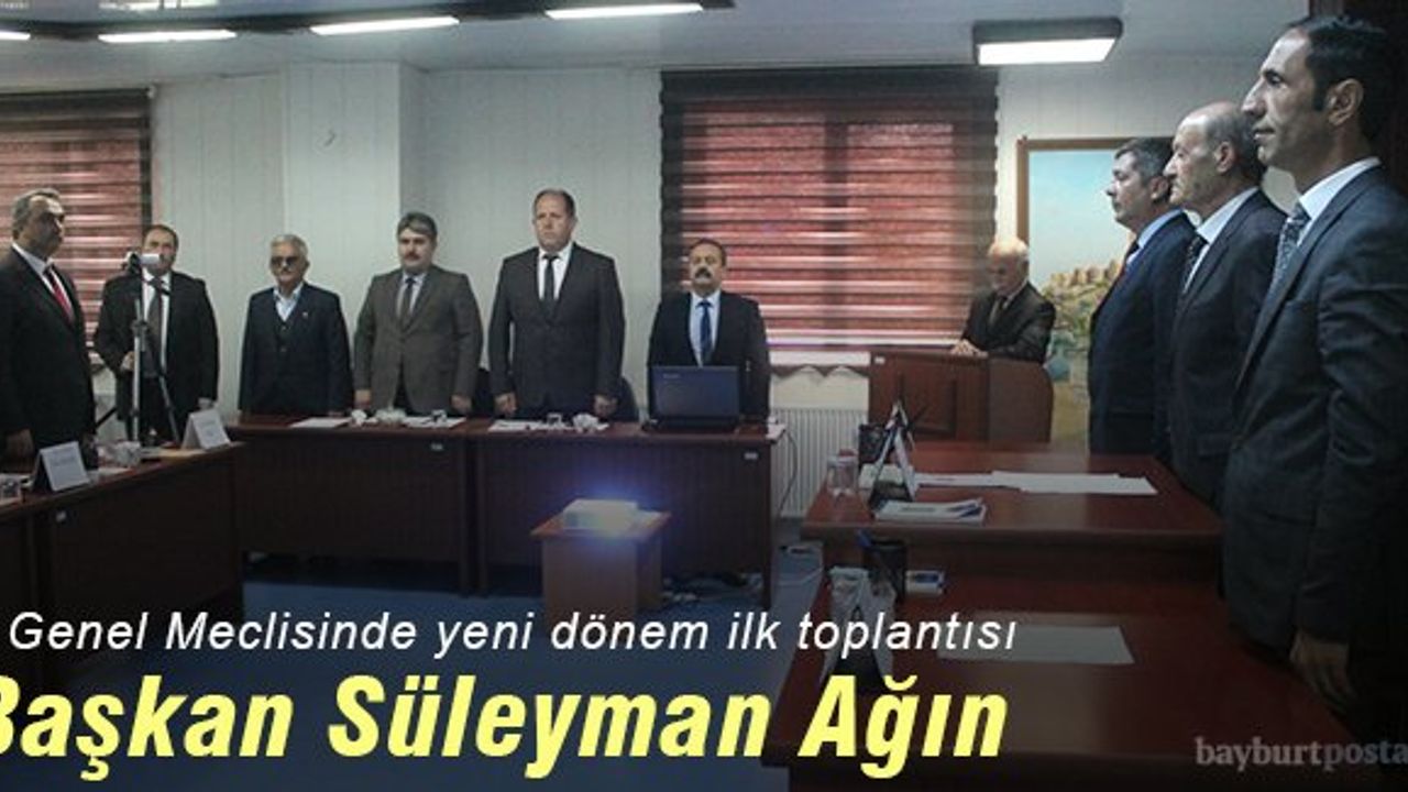 İl Genel Meclis Başkanlığına Süleyman Ağın seçildi