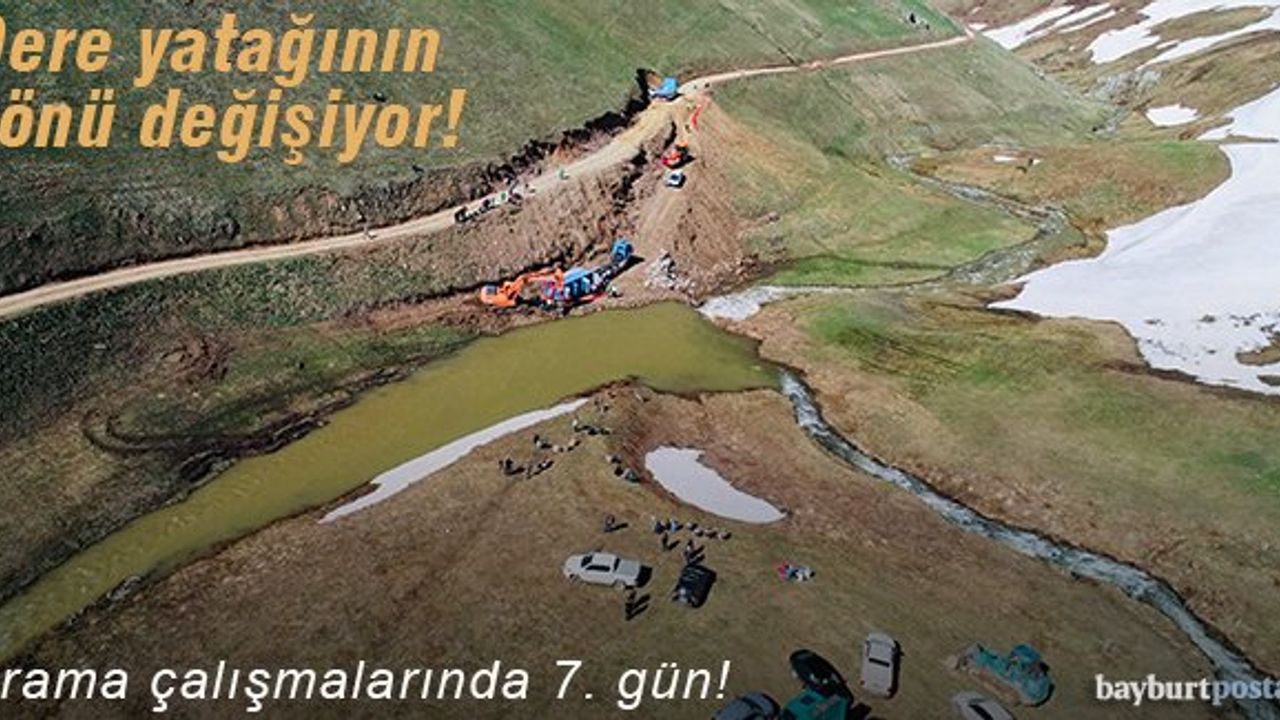 Dere yatağının yönü değişiyor!