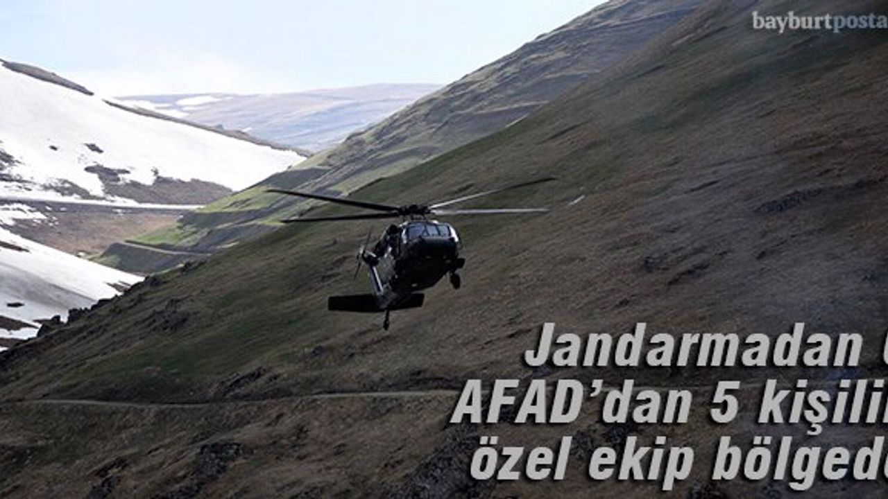Jandarmadan 6, AFAD'dan 5 kişilik özel ekip bölgede