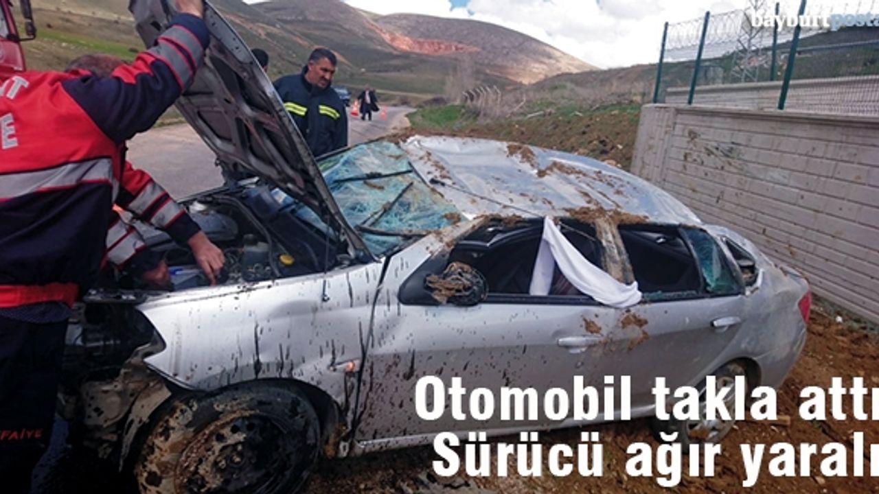 Otomobil takla attı: 1 ağır yaralı