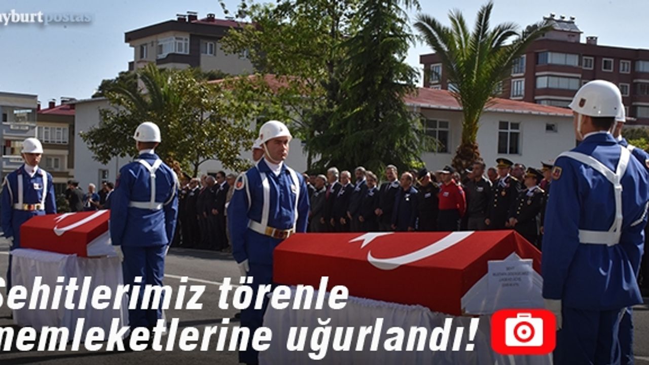Şehitlerimiz Trabzon'dan törenle uğurlandı