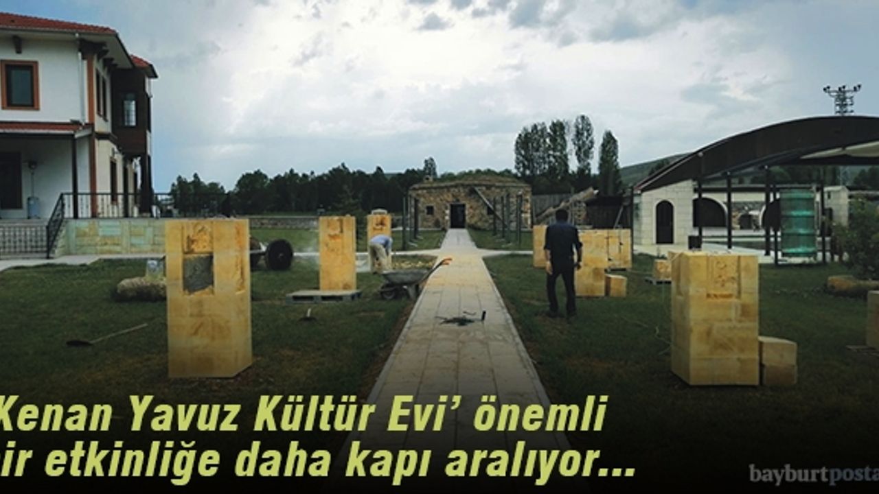 Kenan Yavuz Kültür Evi 'Bayburt Taşı ve Çini' sergisine hazırlanıyor