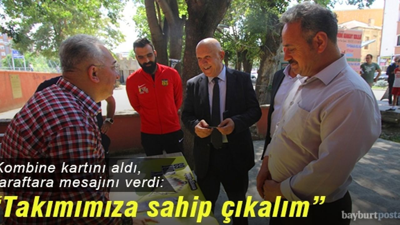 Bayburt İl Özel İdare'ye ilk destek Başkan Pekmezci'den