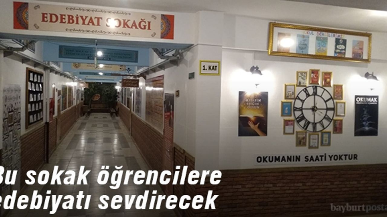 Öğrenciler 'Edebiyat Sokağı'nı çok sevecek