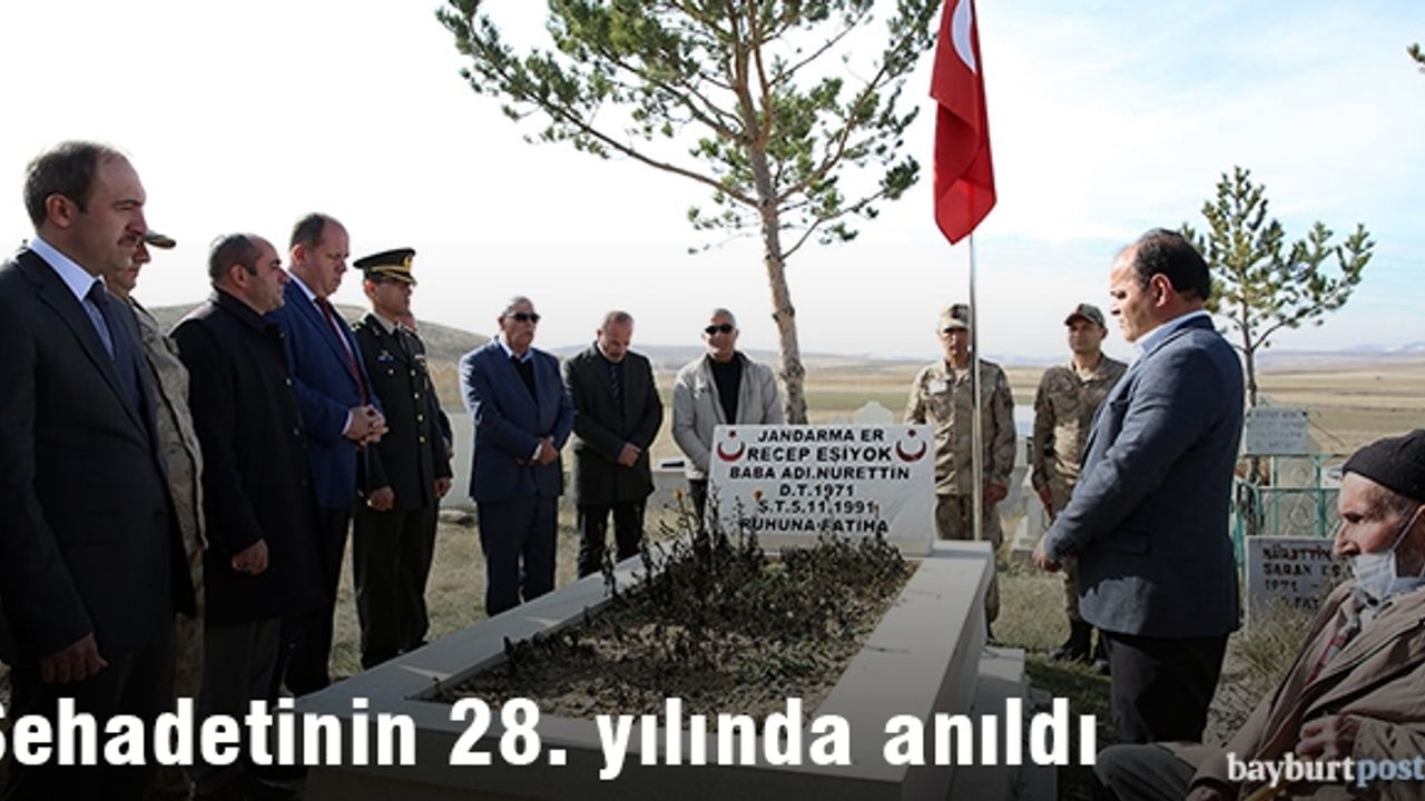 Recep Eşiyok şehadetinin 28. yılında anıldı