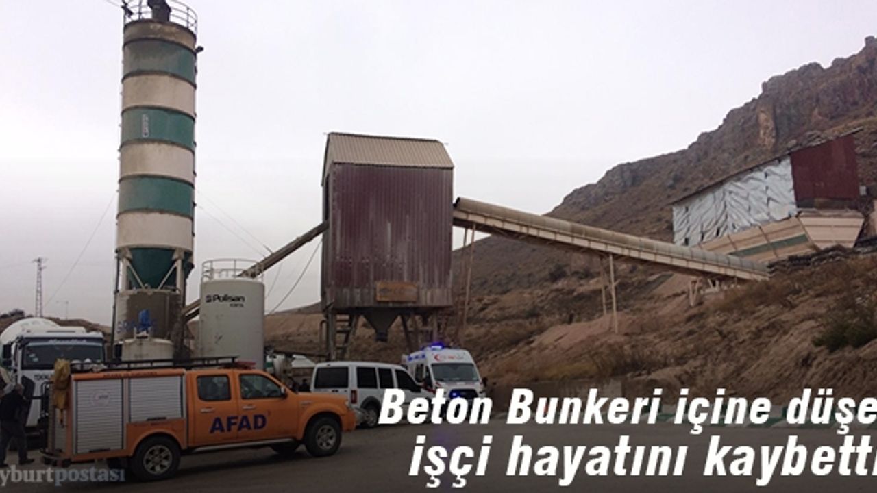 Beton Bunkerinin içine düşen işçi hayatını kaybetti!