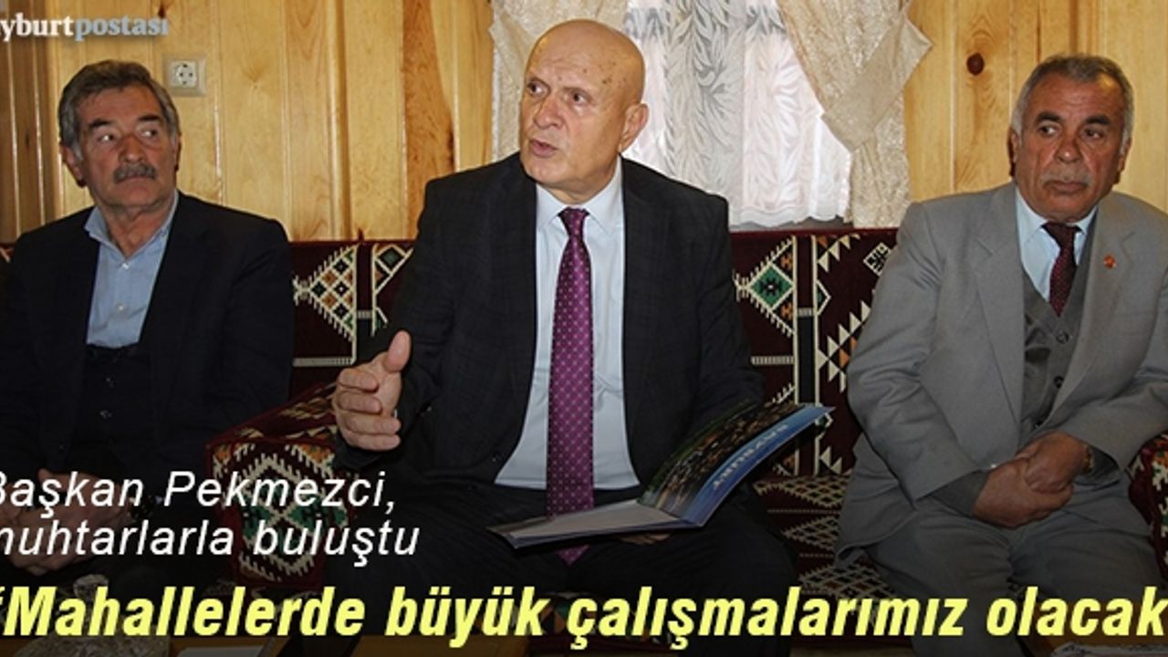 Başkan Pekmezci: "Mahallelerimizde büyük çalışmalarımız olacak"