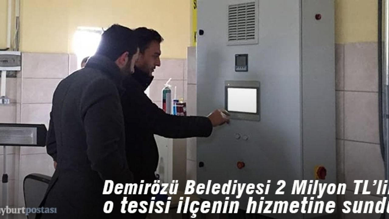 Demirözü’nde içme suyu arıtma tesisi tamamlandı