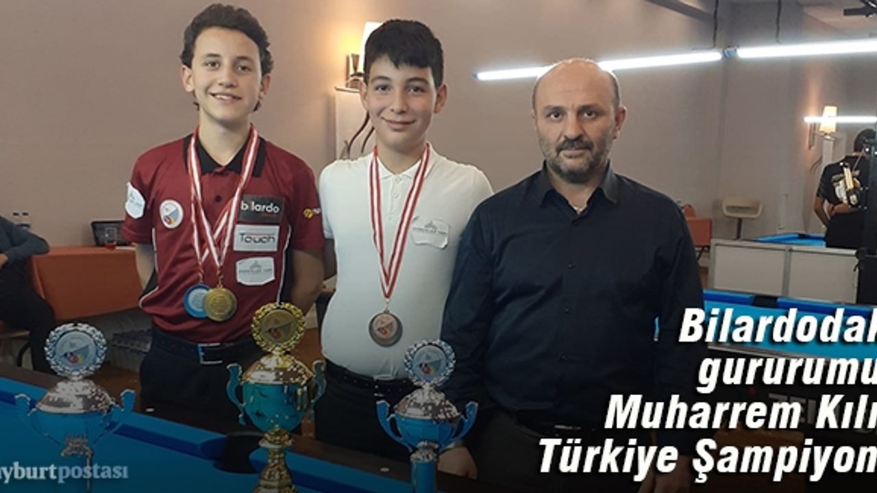 Genç Bilardocu Muharrem Kılıç Türkiye Şampiyonu