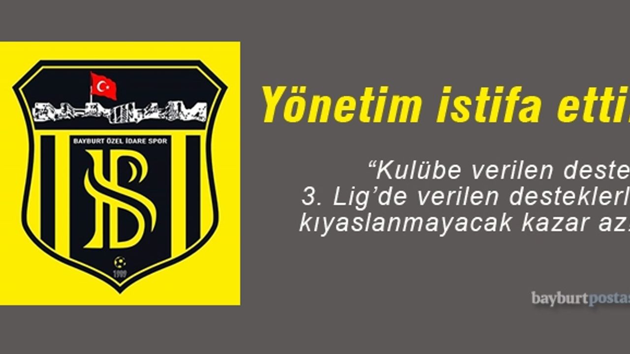Sakaryaspor maçı sonrası yönetimden istifa!