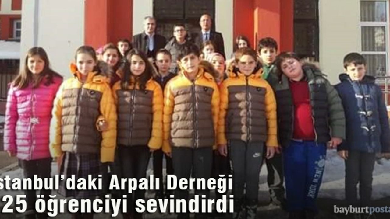 İstanbul’daki Arpalı Derneği 225 öğrenciyi sevindirdi