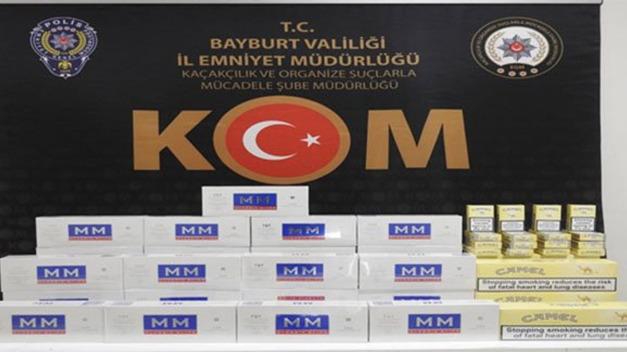 316 paket gümrük kaçağı sigara ele geçirildi