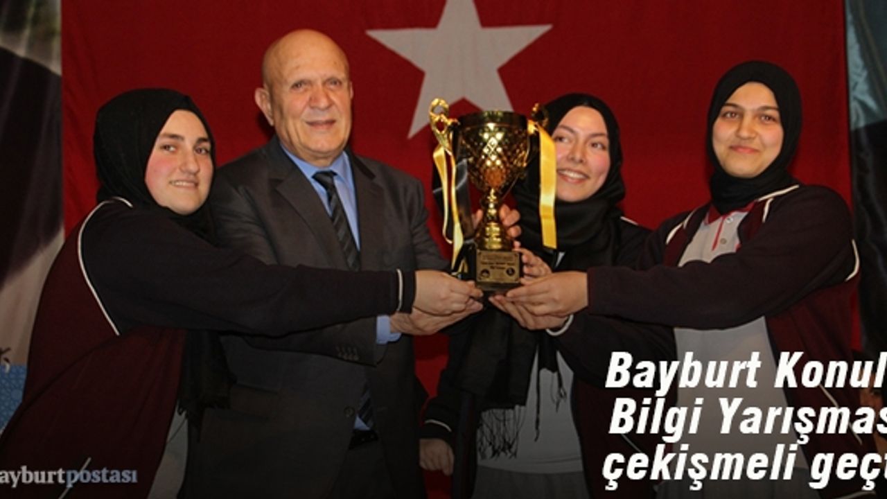 Bilgi Yarışmasının kazananı Bayburt Kız Anadolu İmam Hatip Lisesi