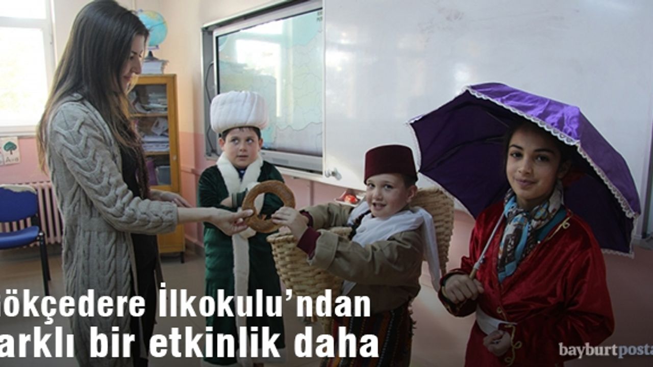 Gökçedere İlkokulu'nda nostaljik simit satışı