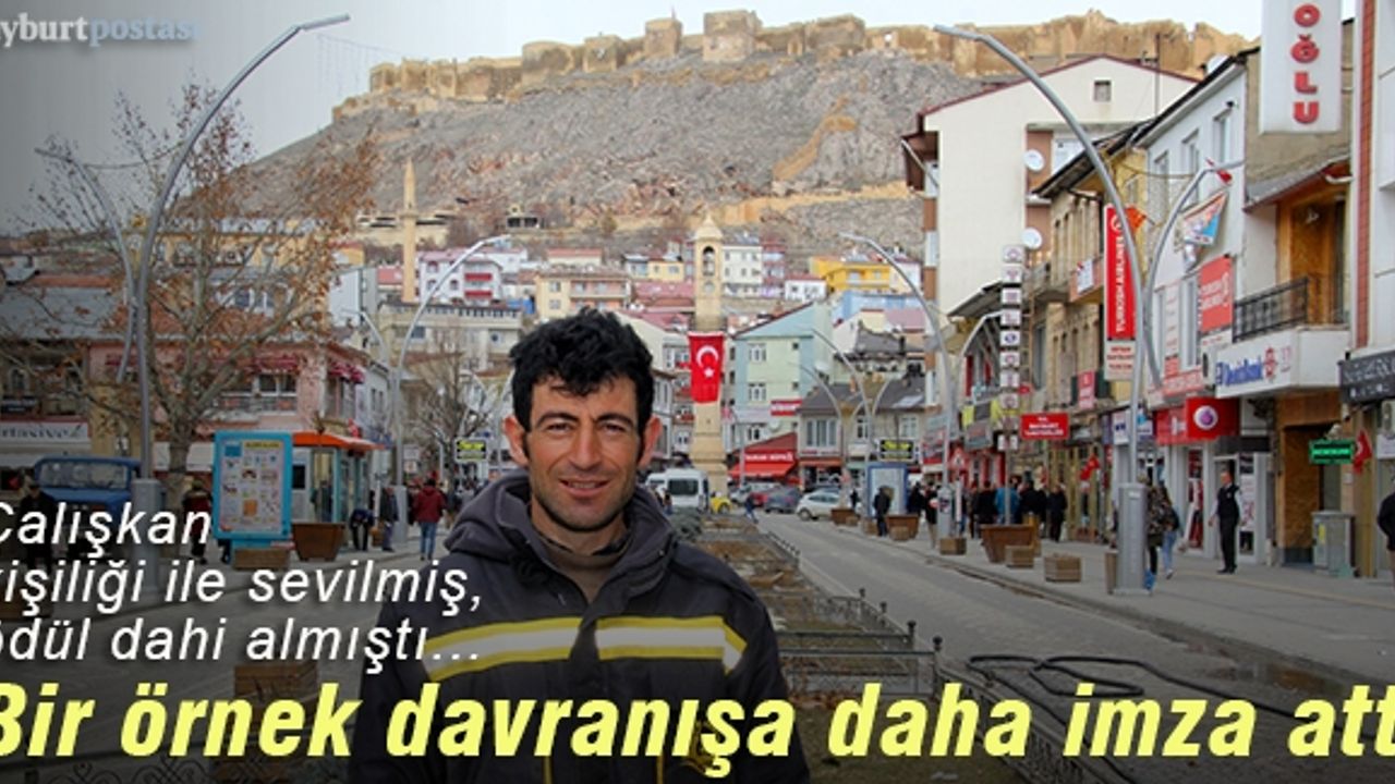 Belediye personeli Yakup Temur'dan örnek davranış