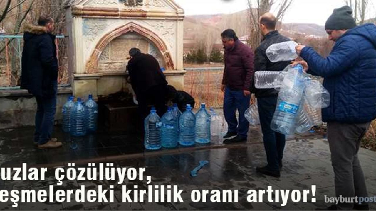 Buzlar çözülüyor, kirli çeşmeler artıyor!