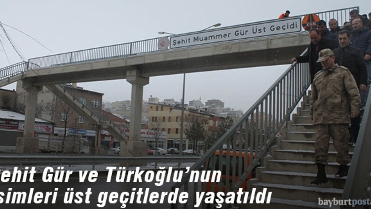 Şehit Gür ve Türkoğlu'nun isimleri yaşatıldı