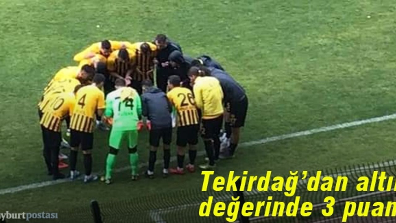 Tekirdağ deplasmanından altın değerinde 3 puan!
