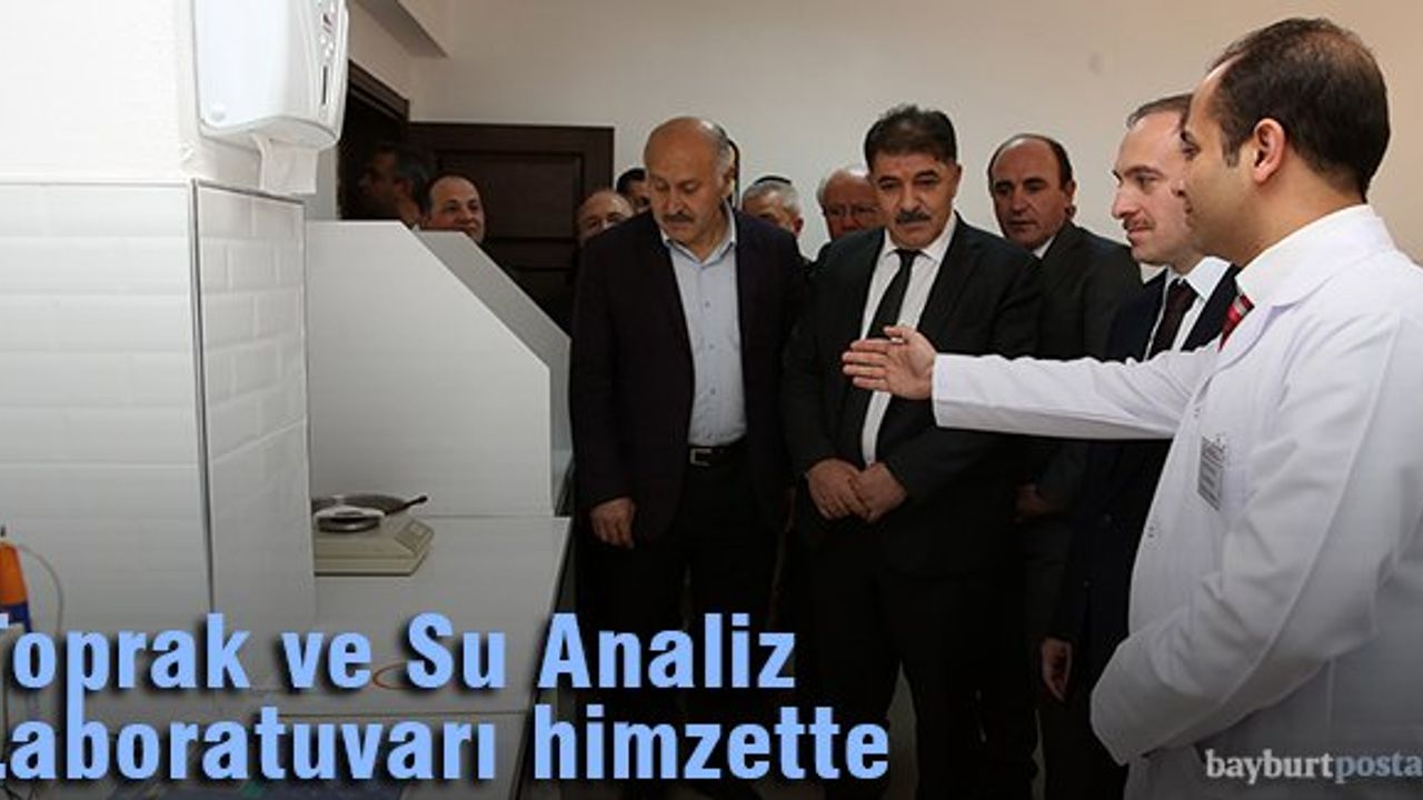 Toprak ve Su Analiz ve Laboratuvarı açıldı