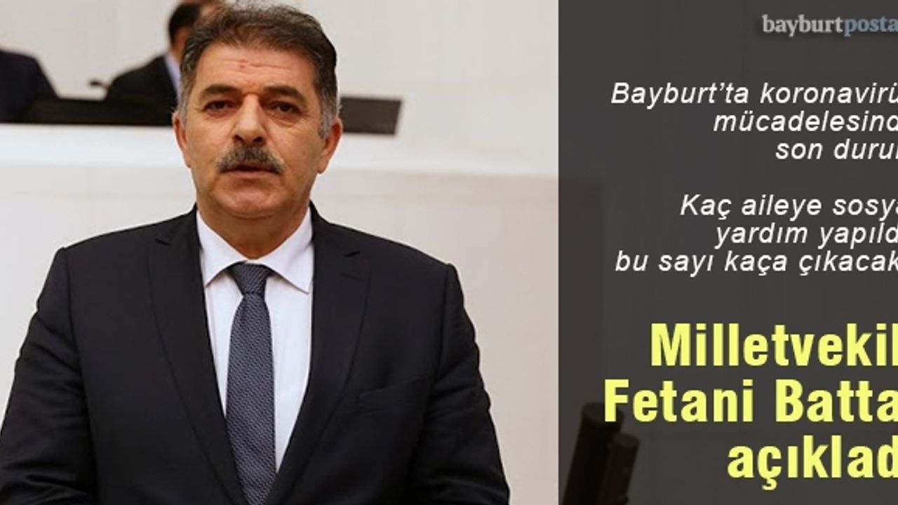 Milletvekili Battal, koronavirüs mücadelesini ve sosyal yardımları anlattı