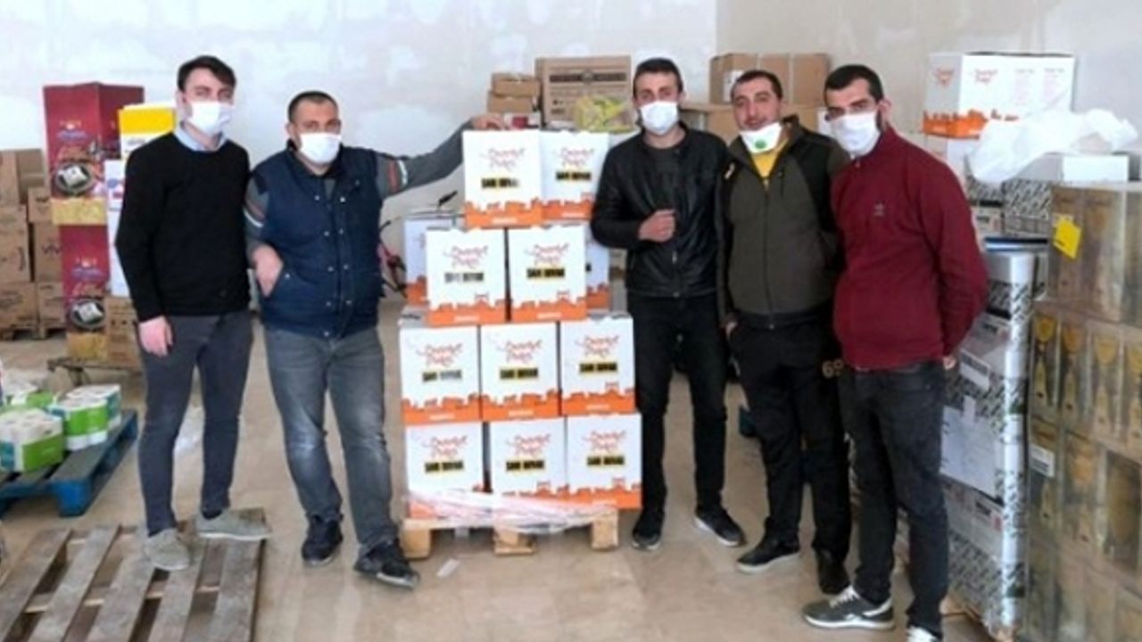Sarı Duvar taraftar grubundan ihtiyaç sahibi ailelere yardım