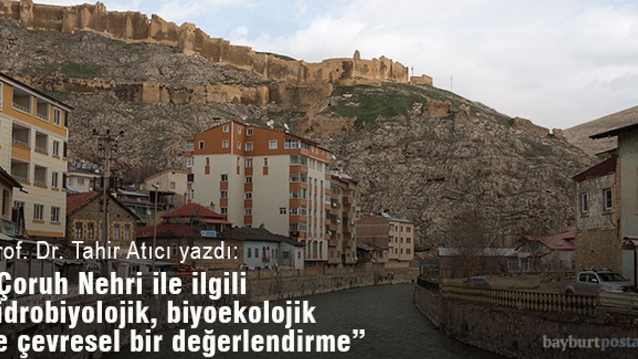 Çoruh Nehri ile ilgili hidrobiyolojik, biyoekolojik ve çevresel bir değerlendirme