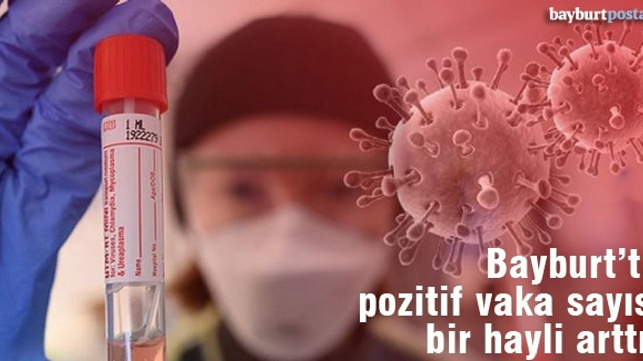 Bayburt'ta Koronavirüs pozitif vaka sayısında artış fazla