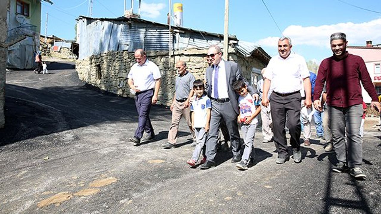 Sığırcı köyü sıcak asfaltla tanıştı